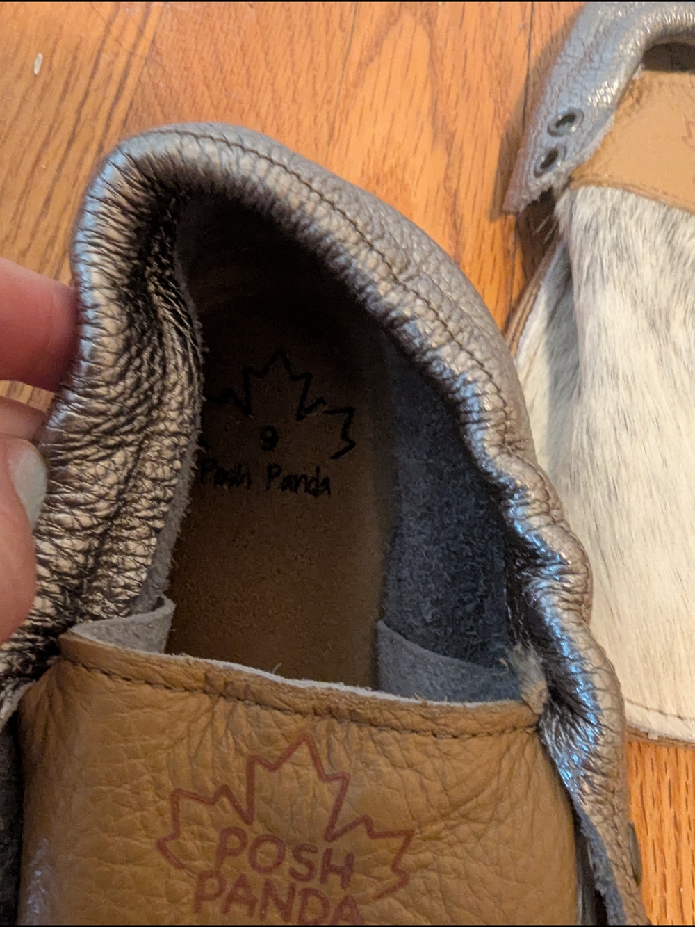Posh Panda Hide Hair Mocs - Picture 2 of 5